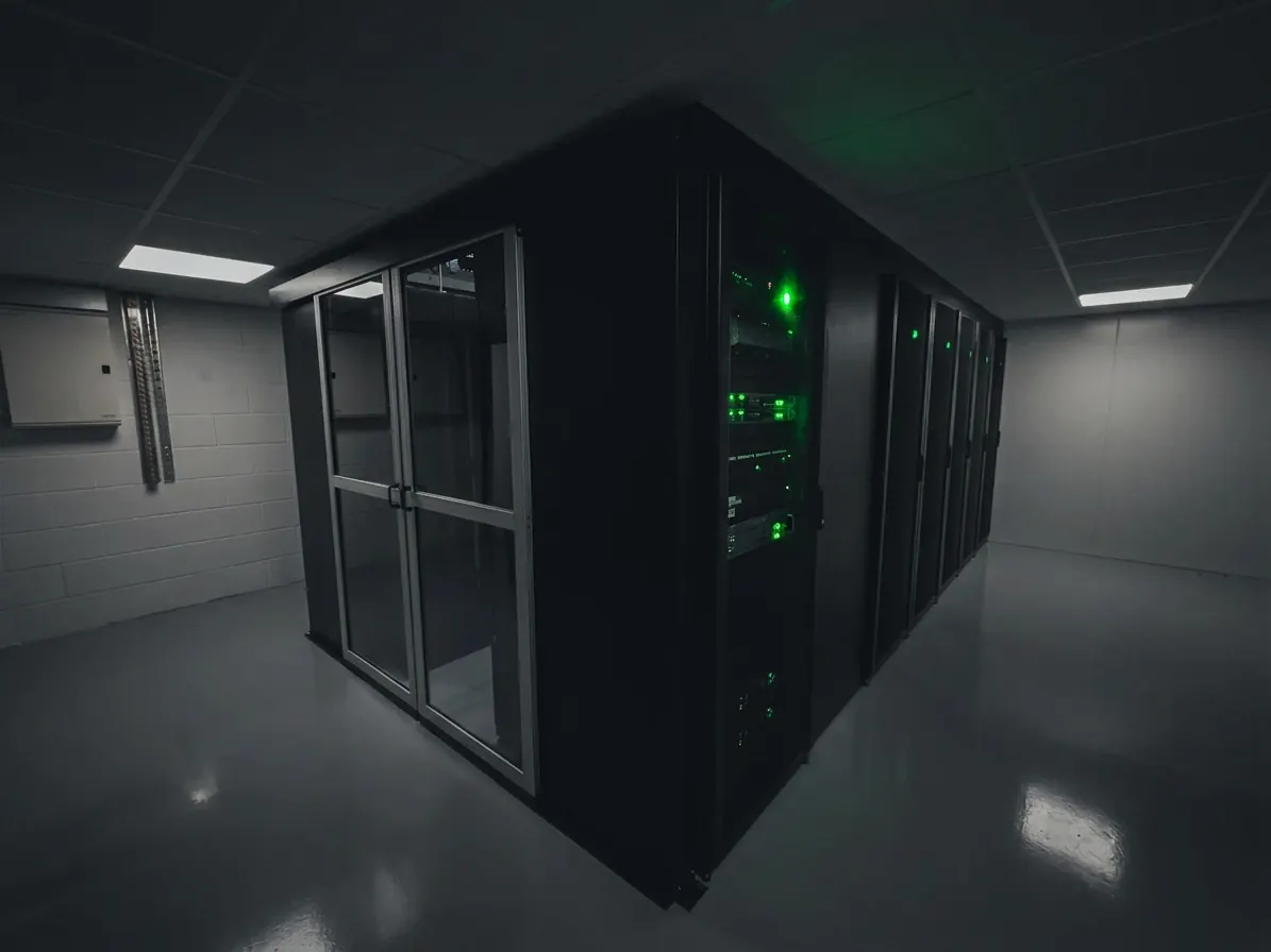 Hot/cold aisle containment pod exterior