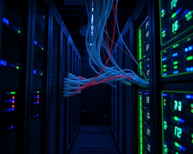 Point-to-point fibre connecting a customer office to their rack at Fast2host Cambridge data centre